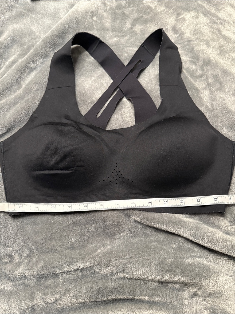 Brooks Black Crossback Seamless Sports Bra